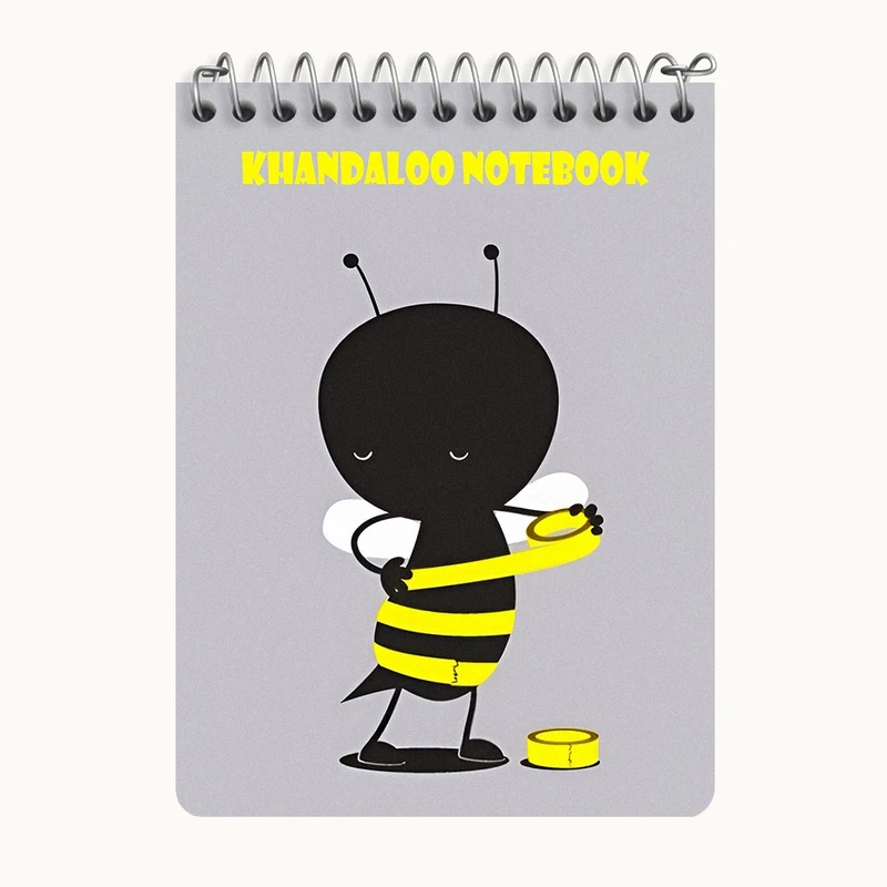 دفتر یادداشت 50 برگ خندالو طرح زنبور کیوت کد N7372