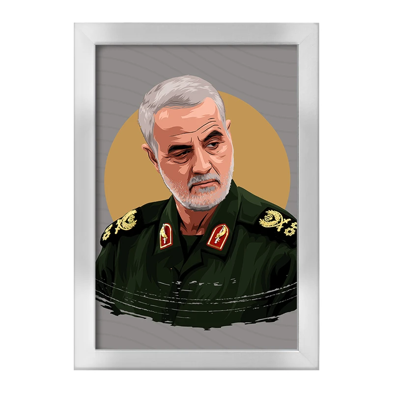 تابلو خندالو طرح شهید سپهبد حاج قاسم سلیمانی کد 12613