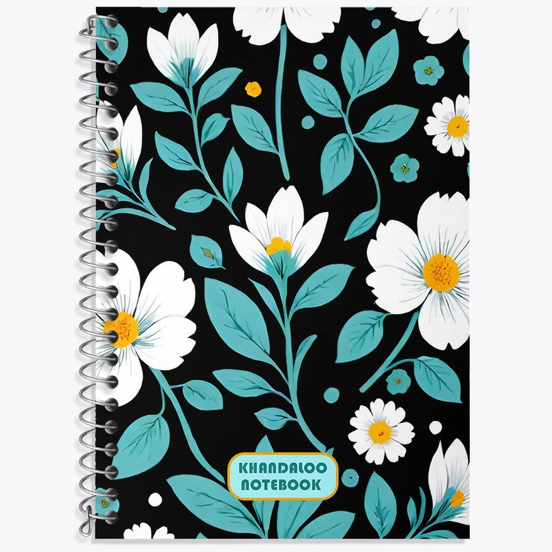 دفتر نت موسیقی 50 برگ خندالو طرح پترن گل گلی کد N6088