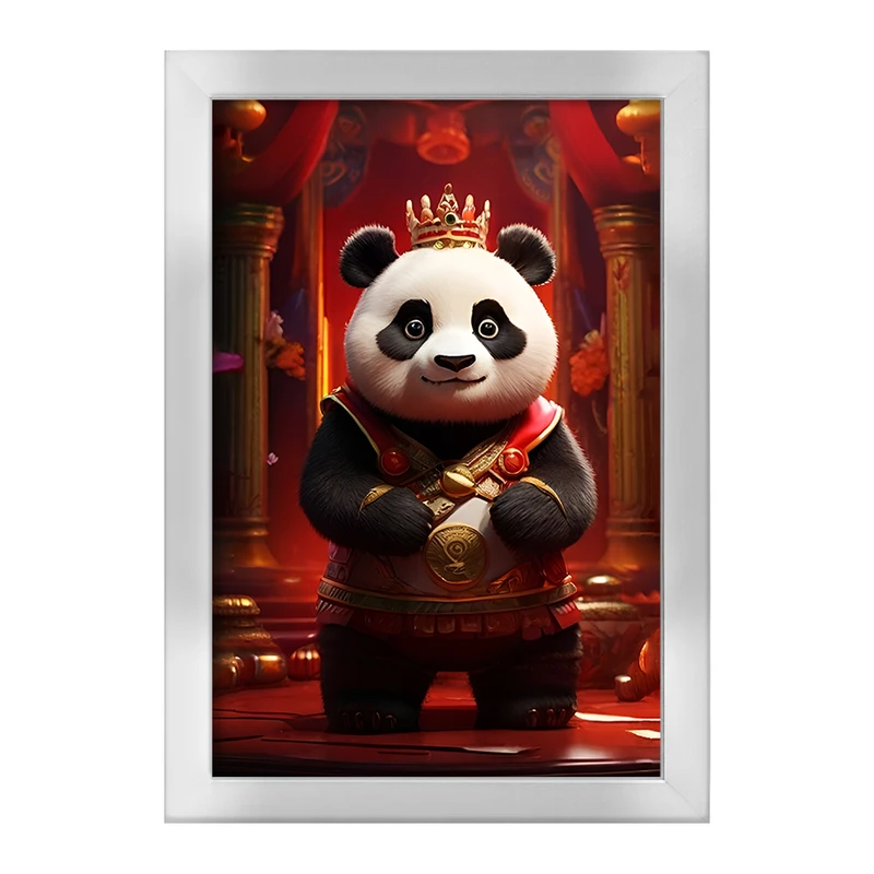 تابلو خندالو طرح پاندای پادشاه کد F11905