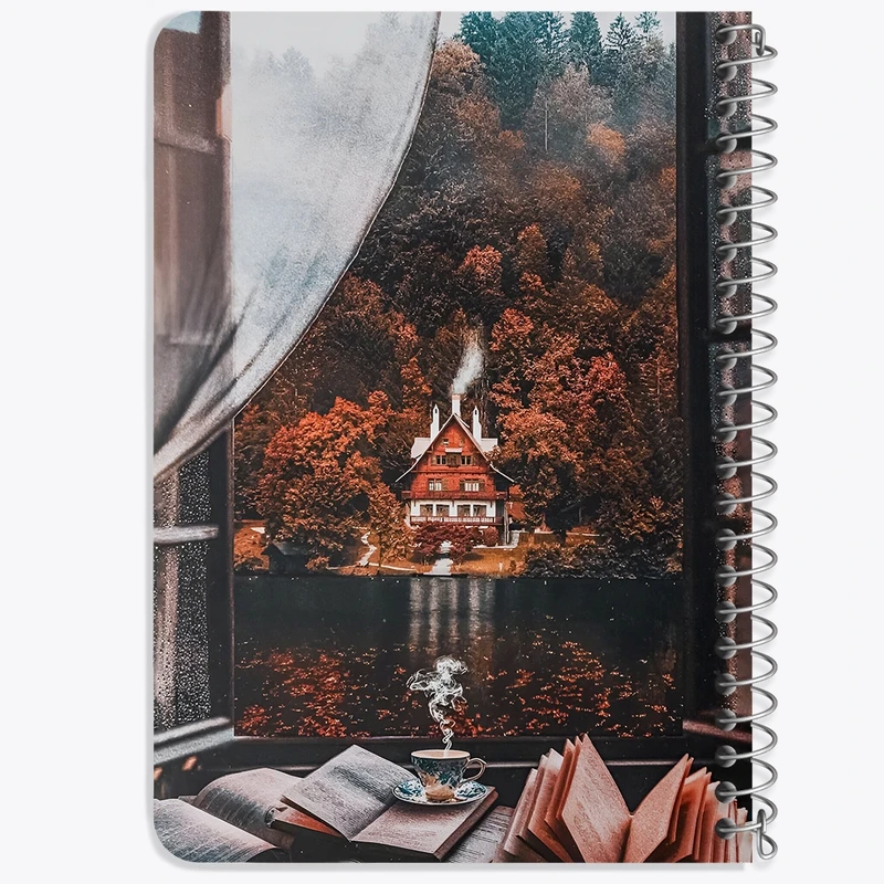 دفتر یادداشت 50 برگ خندالو طرح پاییز کد F5641