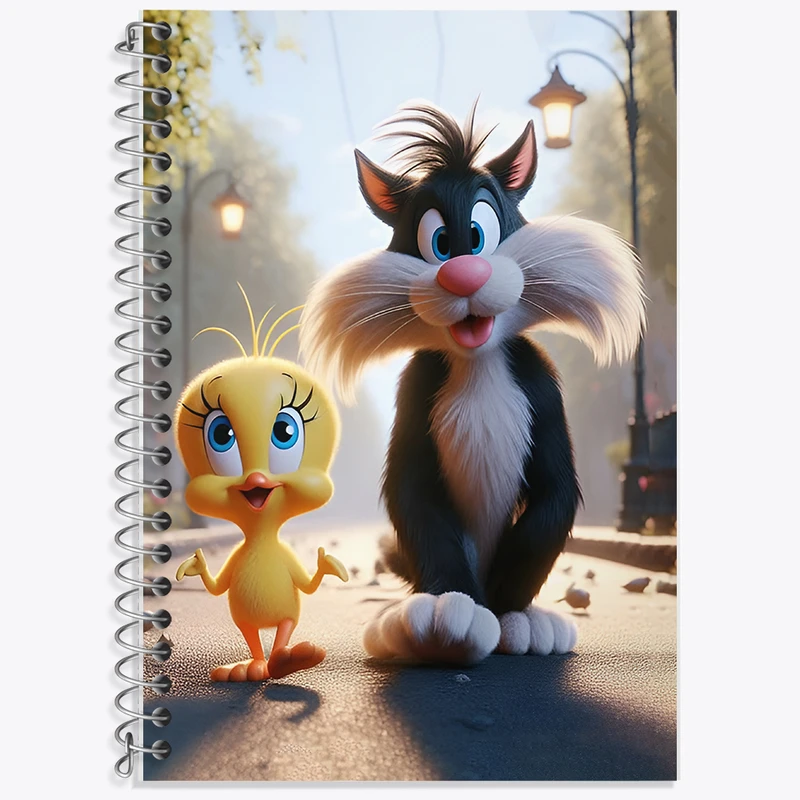 دفتر نت موسیقی 50 برگ خندالو طرح سیلوستر و توئیتی کد F10674