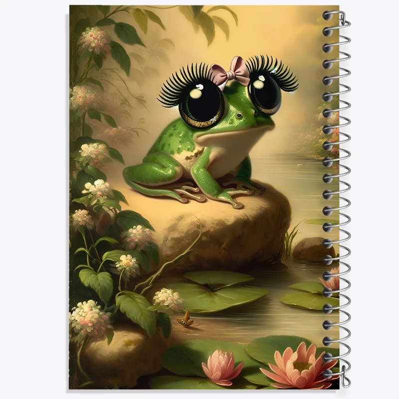 دفتر شطرنجی 50 برگ خندالو طرح قورباغه کد F11620