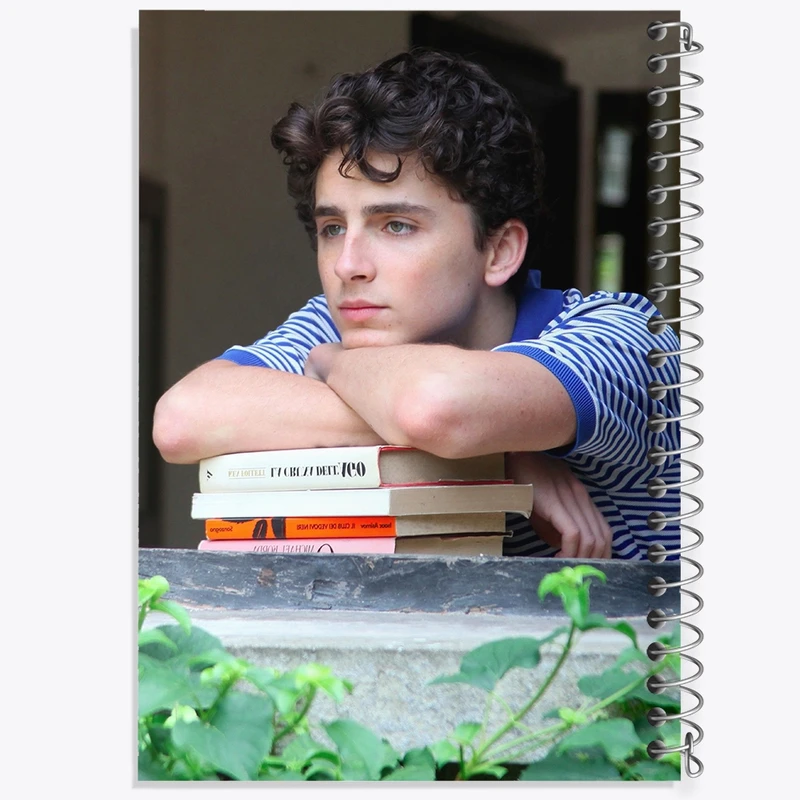 دفتر طراحی 50 برگ خندالو طرح تیموتی شالامی Timothée Chalamet  کد 19289