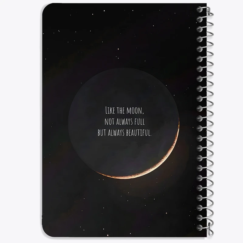 دفتر یادداشت 50 برگ خندالو طرح ماه (Moon) کد 38045