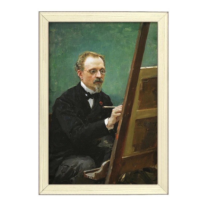 تابلو خندالو طرح پرتره فدریکو د مادرازو اثر رایموندو د مادرازو و گرتا کد F12413