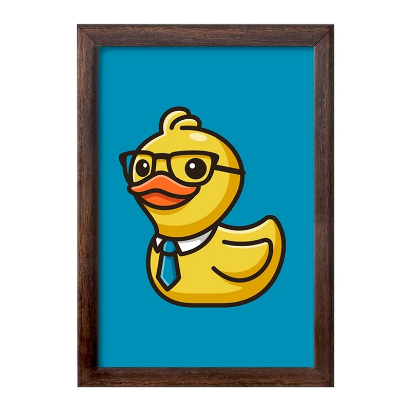 تابلو خندالو طرح حیوانات بامزه اردک کد 28356