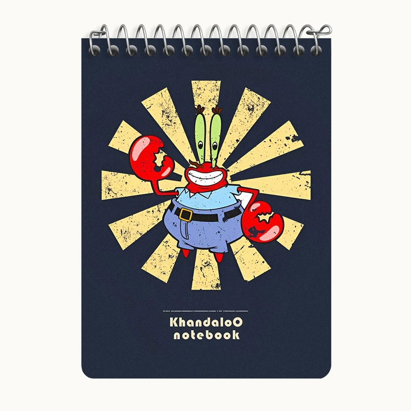 دفتر یادداشت 50 برگ خندالو طرح آقای خرچنگ کد N9448