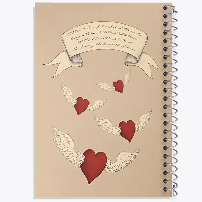 دفتر مشق 50 برگ خندالو طرح عاشقانه (Lovely) کد N8484