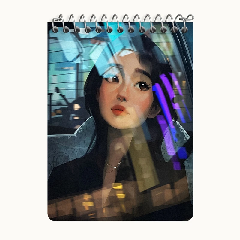 دفتر یادداشت 50 برگ خندالو طرح دخترانه کد N6972