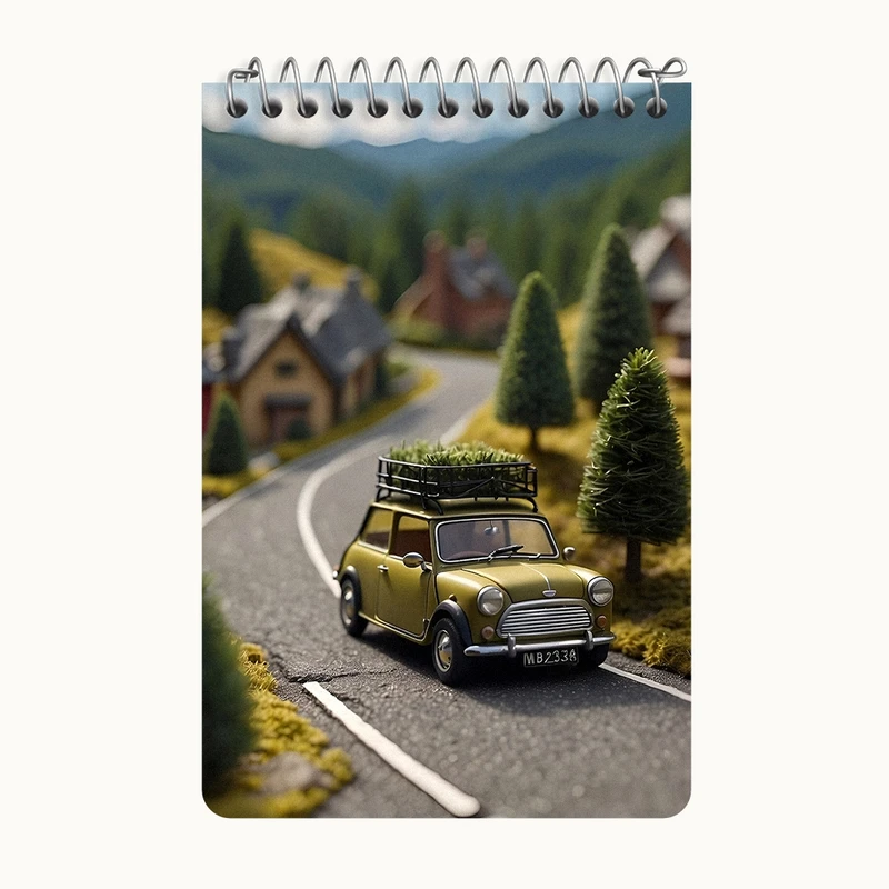 دفتر یادداشت 50 برگ خندالو طرح مینی ماینر کد F4233