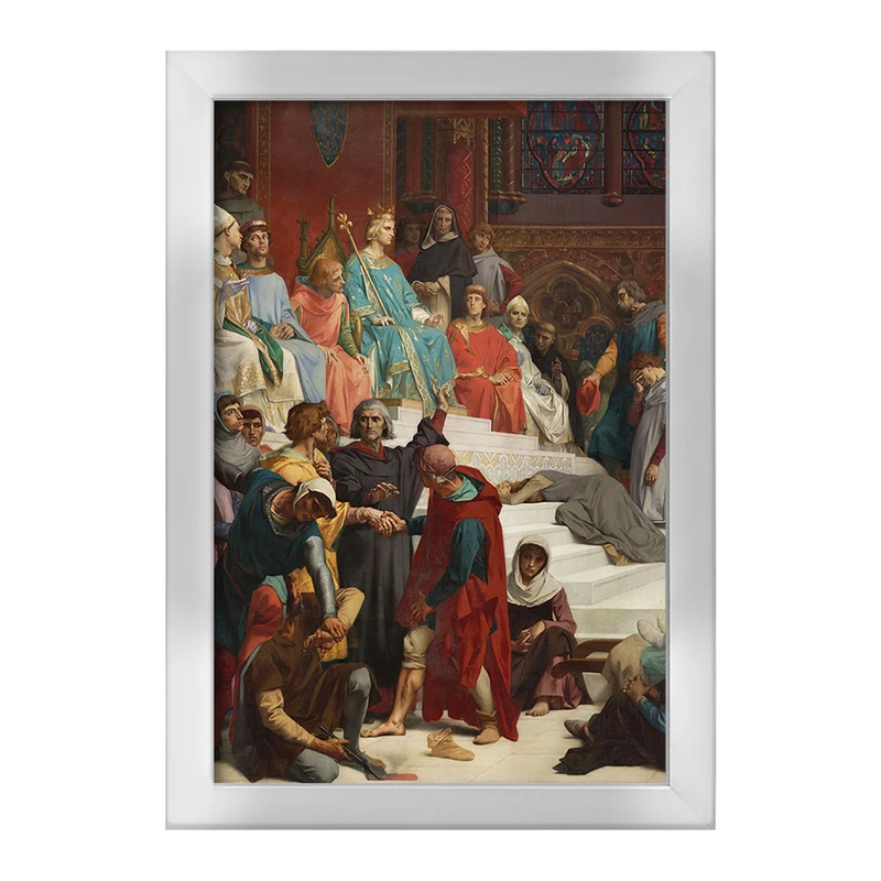 تابلو خندالو طرح نقاشی سنت لوئیس اجرای عدالت اثر الکساندر کابانل کد F12170