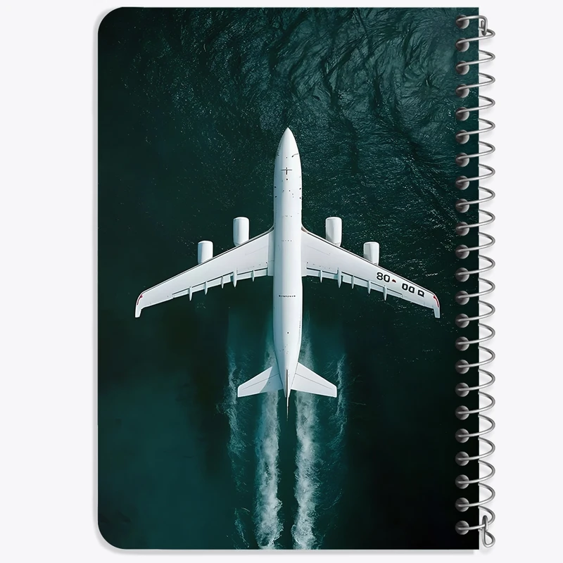 دفتر یادداشت 50 برگ خندالو طرح هواپیما کد F5237