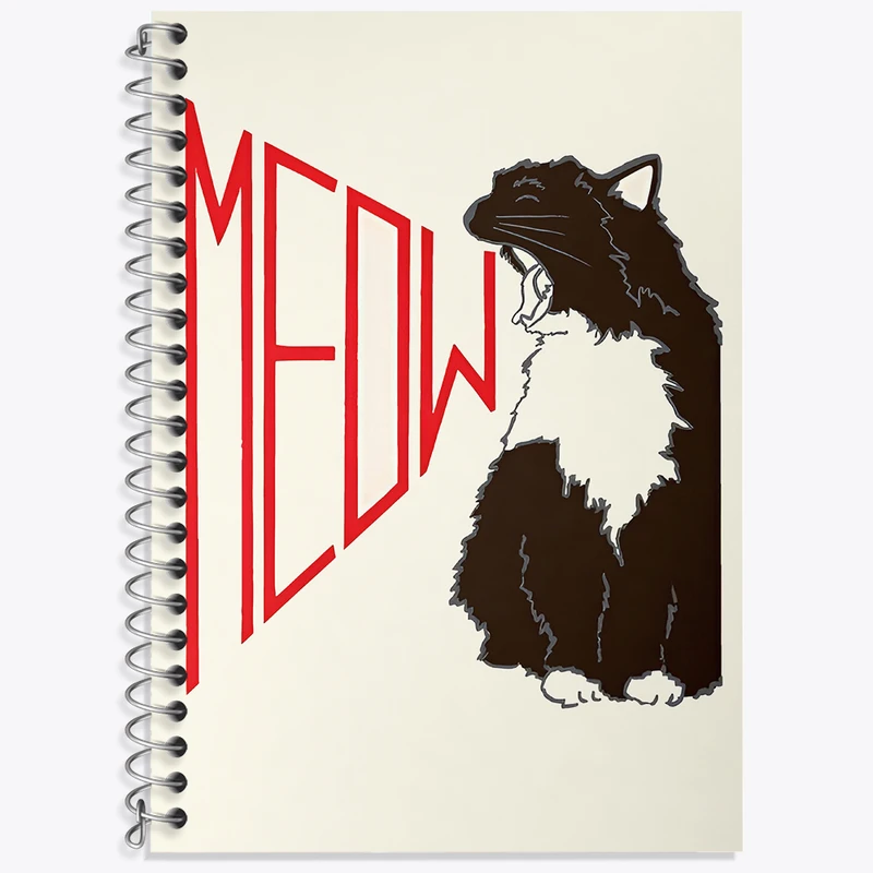 دفتر نت موسیقی 50 برگ خندالو طرح گربه (Cat) کد F4082