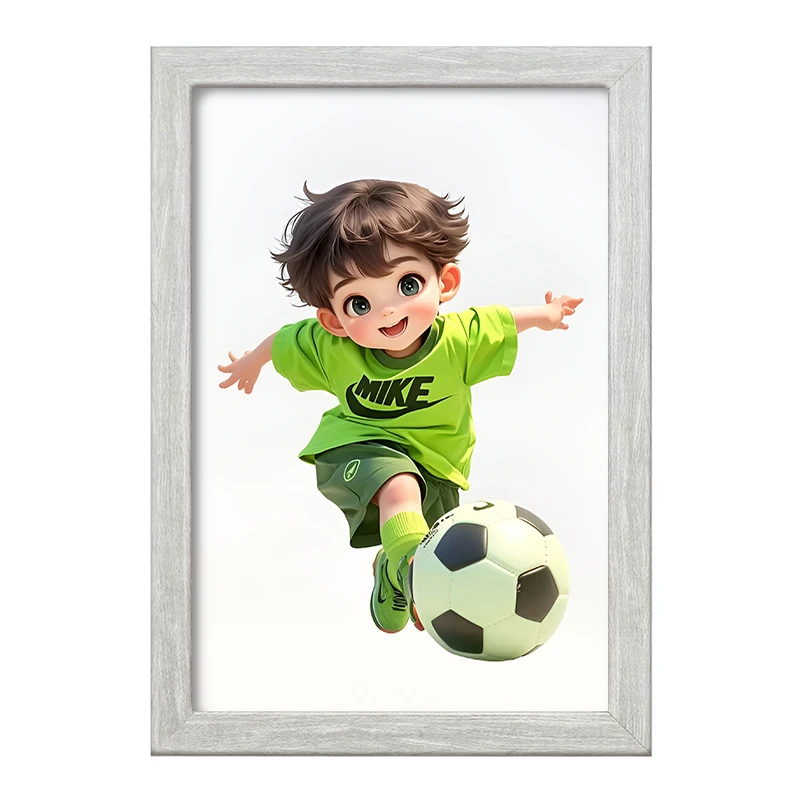 تابلو خندالو طرح پسر بچه ی فوتبالیست کد F3609