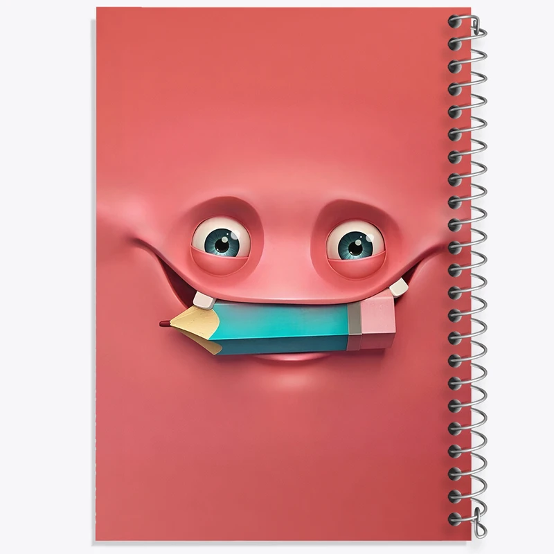 دفتر مشق 50 برگ خندالو طرح ایموجی بامزه کد F3314