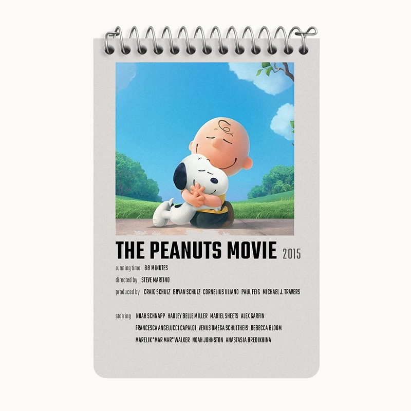دفتر یادداشت 50 برگ خندالو طرح بادام زمینی ها (The Peanuts Movie) کد F13224