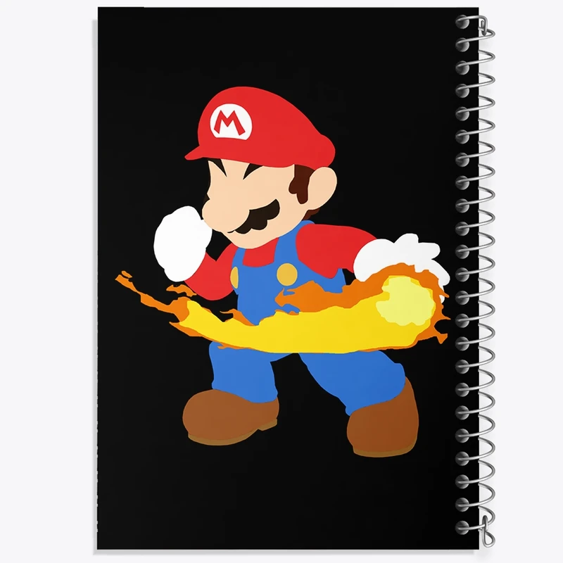 دفتر طراحی 50 برگ خندالو طرح سوپر ماریو کد 30439
