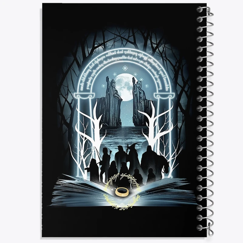 دفتر طراحی 50 برگ خندالو طرح ارباب حلقه ها (Lord of the Rings)  کد N5001