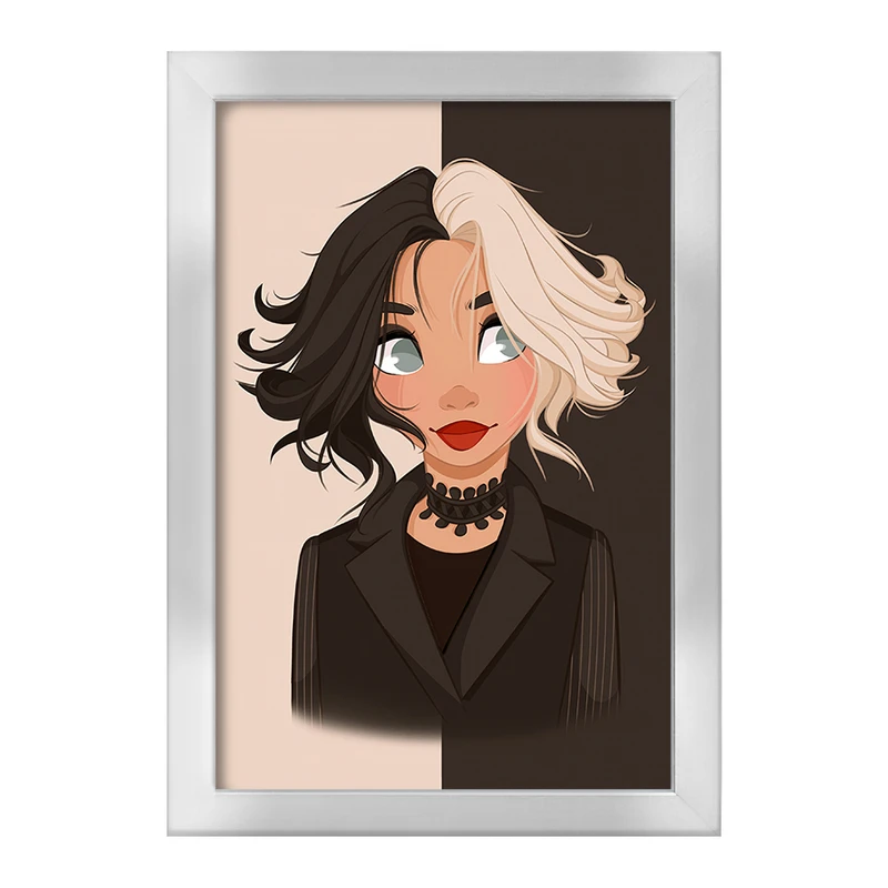 تابلو خندالو طرح کروئلا Cruella  کد 10747