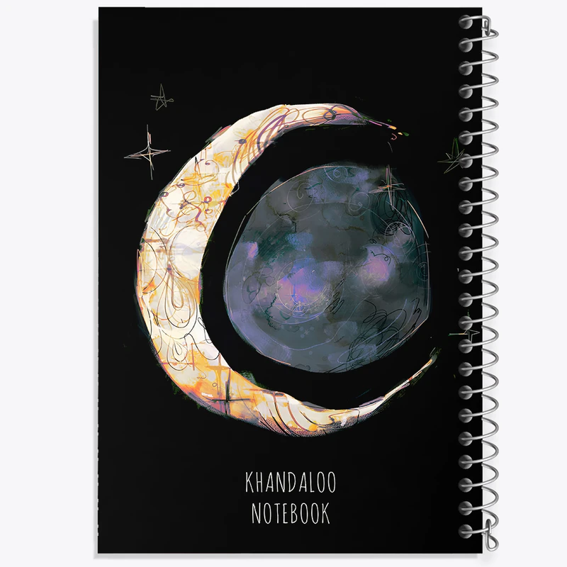 دفتر مشق 50 برگ خندالو طرح ماه فانتزی کد N8826