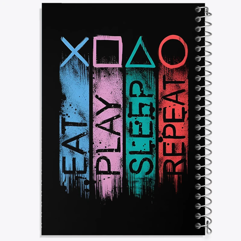 دفتر مشق 50 برگ خندالو طرح گیمر (Gamer) کد F3987