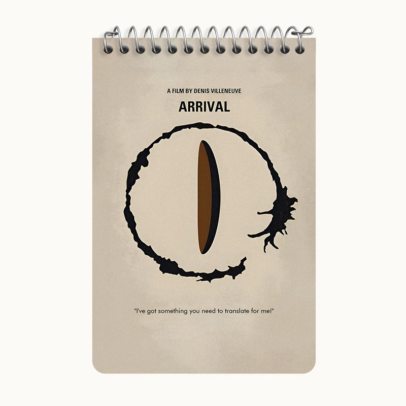 دفتر یادداشت 50 برگ خندالو طرح فیلم ورود (Arrival) کد F13858