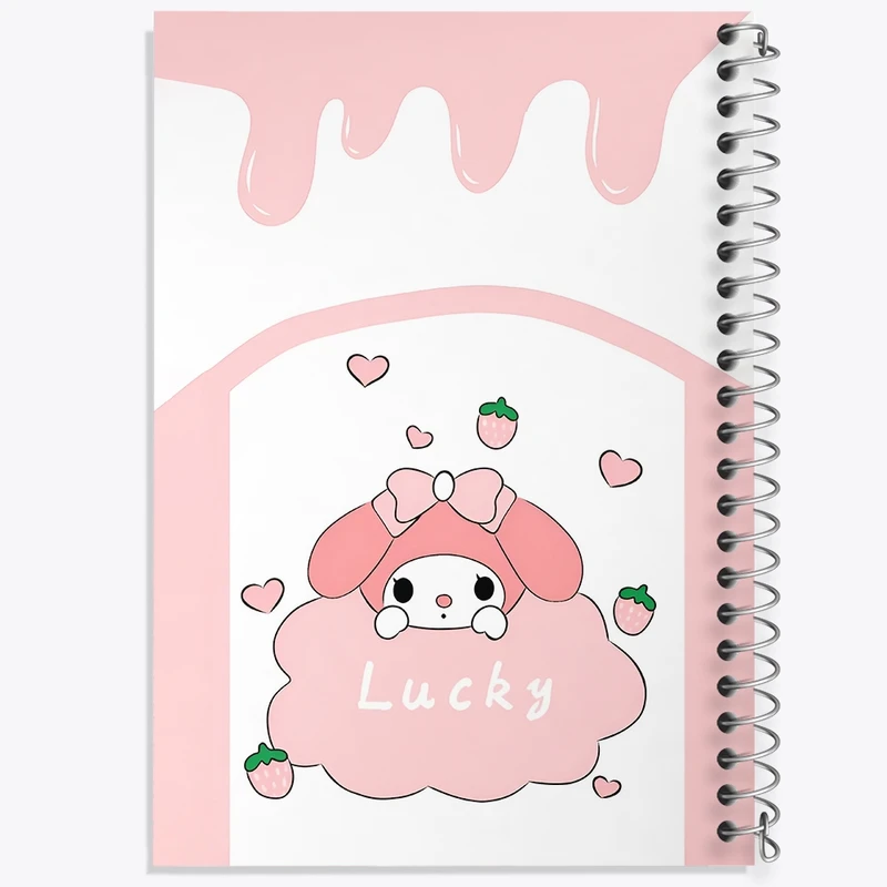 دفتر ژورنال نویسی 50 برگ خندالو مدل نقطه ای طرح کورومی و مای ملودی کد F3742