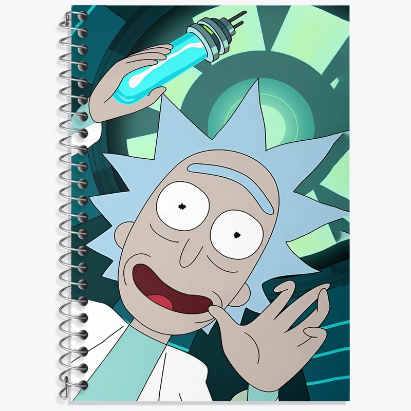 دفتر نت موسیقی 50 برگ خندالو طرح ریک و مورتی (Rick and Morty) کد F4010