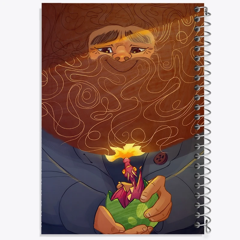 دفتر طراحی 50 برگ خندالو طرح هاگرید هری پاتر (Harry Potter) کد F8824