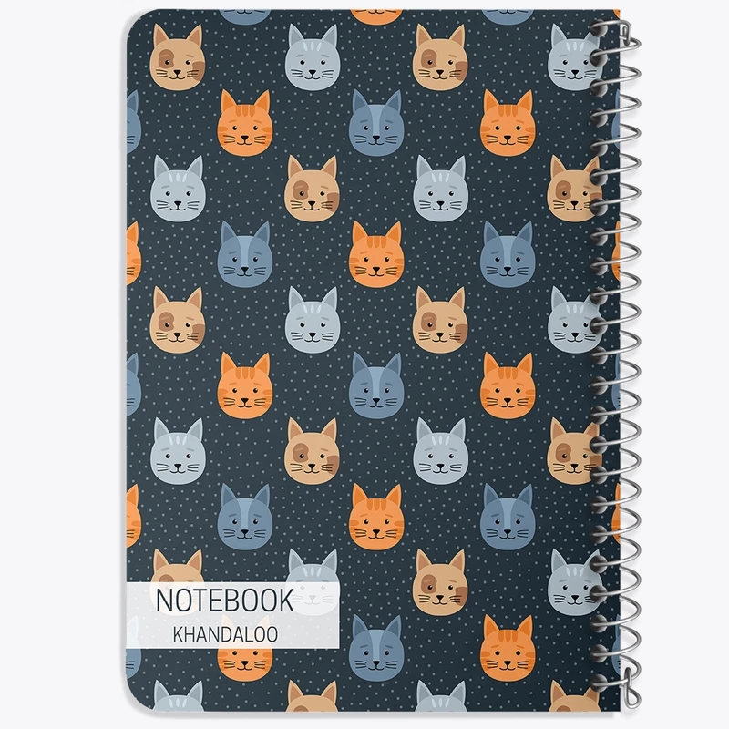 دفتر یادداشت 50 برگ خندالو طرح گربه (Cat) کد N357