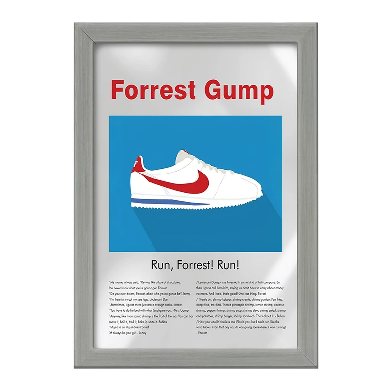 تابلو خندالو طرح فارست گامپ (Forrest Gump) کد F13823