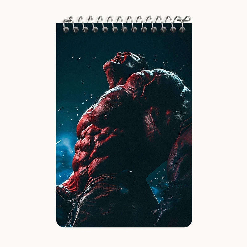 دفتر یادداشت 50 برگ خندالو طرح هالک مارول (Marvel) کد F10519