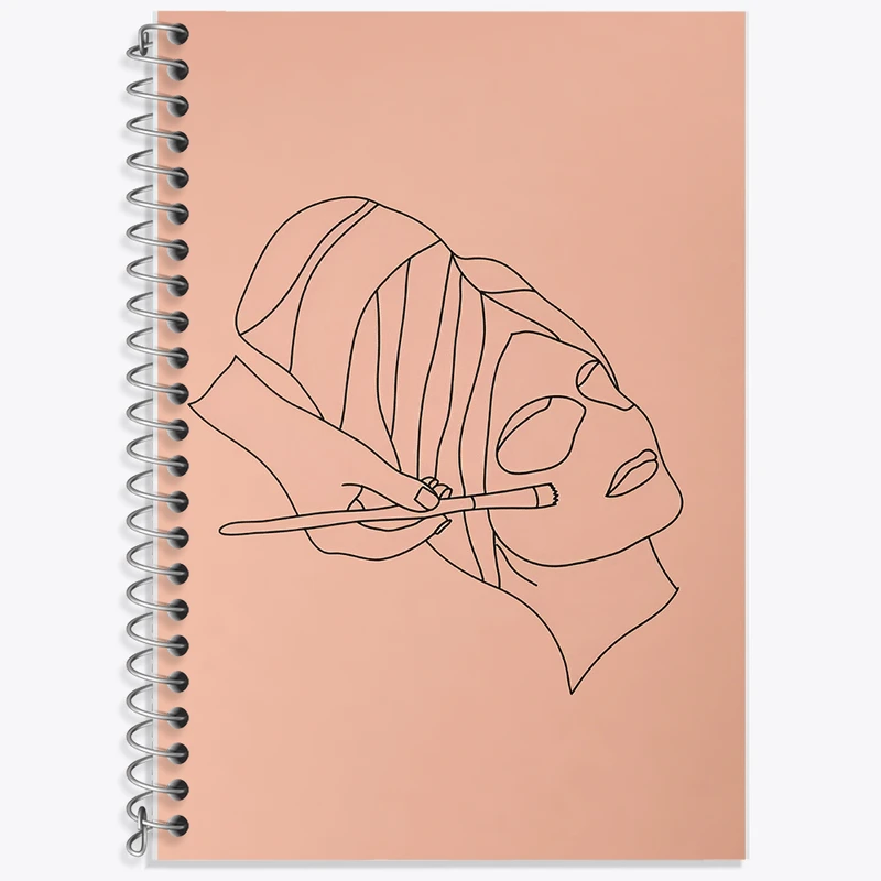 دفتر زبان 50 برگ خندالو مدل دو خط طرح فیشیال  کد F10272