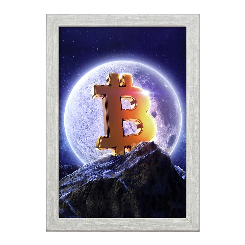 تابلو خندالو طرح ارز دیجیتال بیت کوین  کد 10900