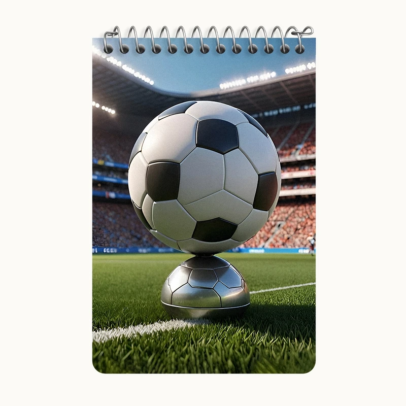 دفتر یادداشت 50 برگ خندالو طرح توپ فوتبال کد F8455