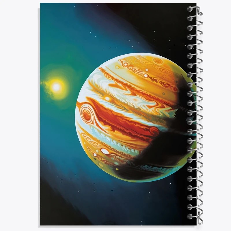 دفتر ژورنال نویسی 50 برگ خندالو مدل نقطه ای طرح کهکشان کد F3211