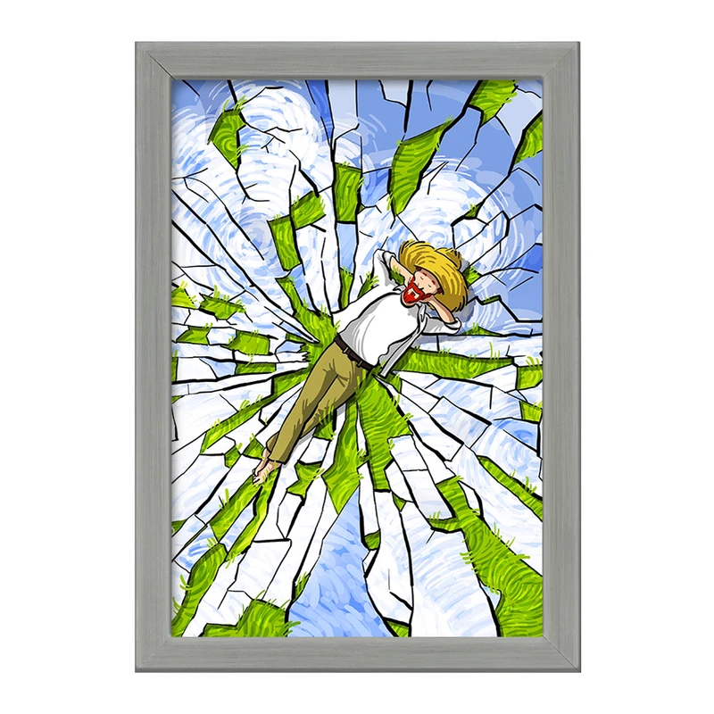 تابلو خندالو طرح ونسان ونگوگ کد F6494