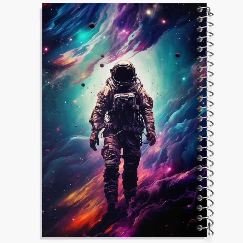 دفتر طراحی 50 برگ خندالو طرح فضانورد کد F2655