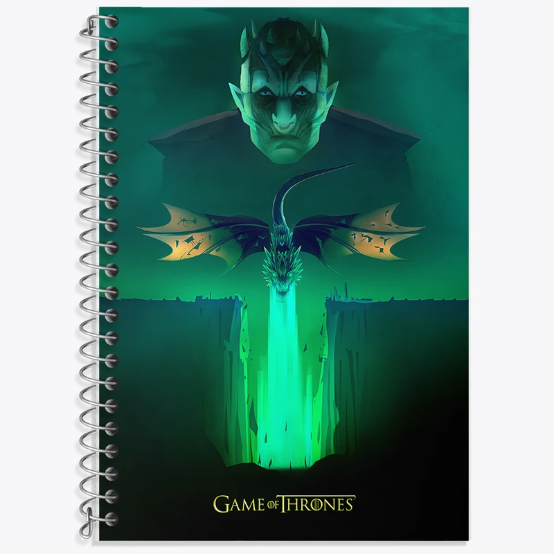 دفتر زبان دوخط 50 برگ خندالو طرح بازی تاج و تخت (Game Of Thrones) کد F10154