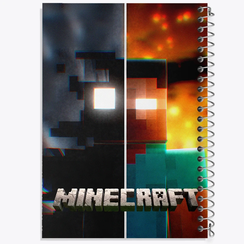 دفتر مشق 50 برگ خندالو طرح ماینکرافت (Minecraft) کد F14066