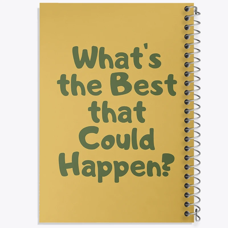 دفتر نقاشی 50 برگ خندالو طرح What's The Best That Could Happen? کد F11891