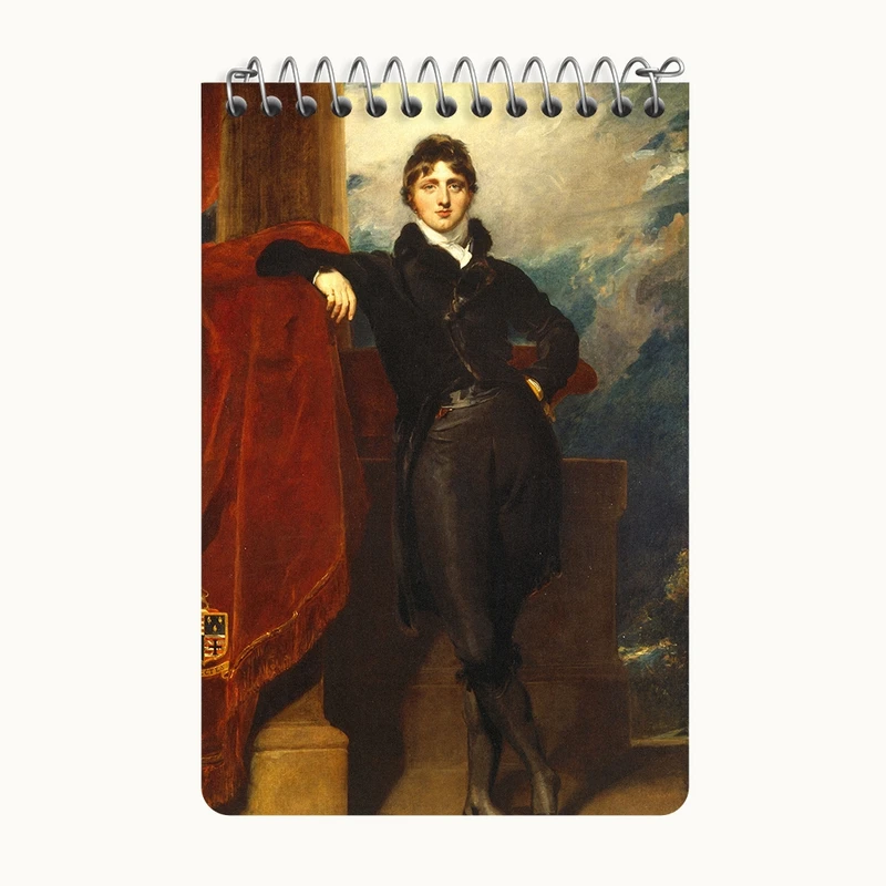 دفتر یادداشت 50 برگ خندالو طرح نقاشی لرد گرانویل لوسون اثر سر توماس لارنس کد F12358