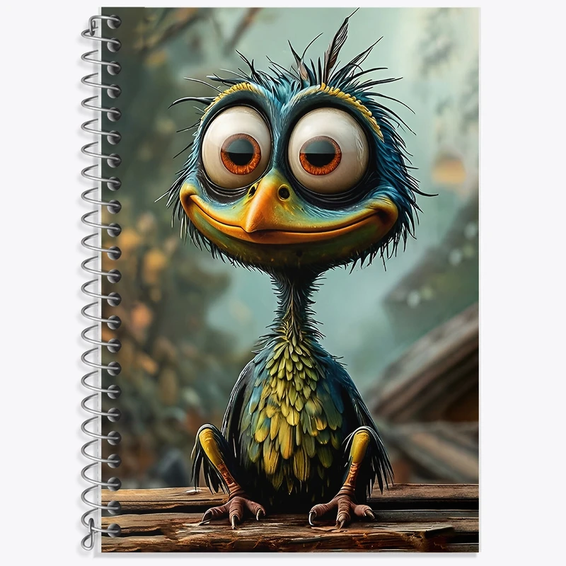 دفتر لغت 50 برگ خندالو طرح پرنده خنگ کد F12891