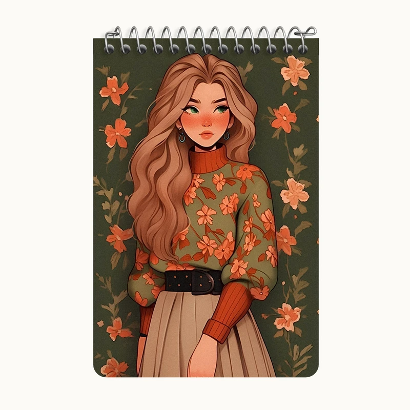 دفتر یادداشت 50 برگ خندالو طرح دخترانه کد F4237