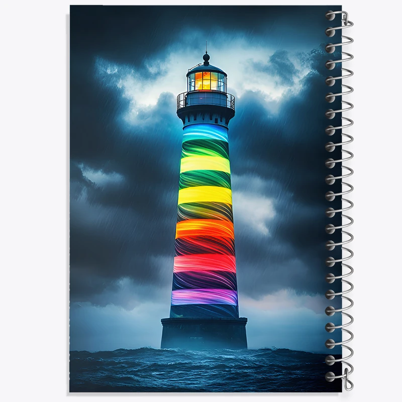 دفتر نقاشی 50 برگ خندالو طرح فانوس دریایی کد F12747