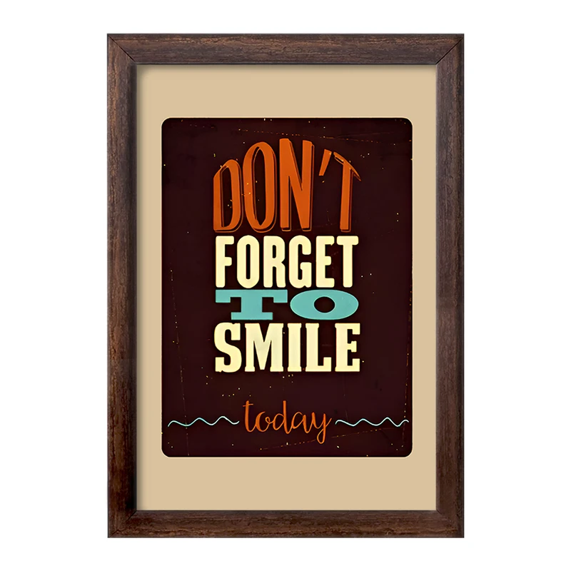 تابلو خندالو طرح Don't Forget To Smile Today کد F10537