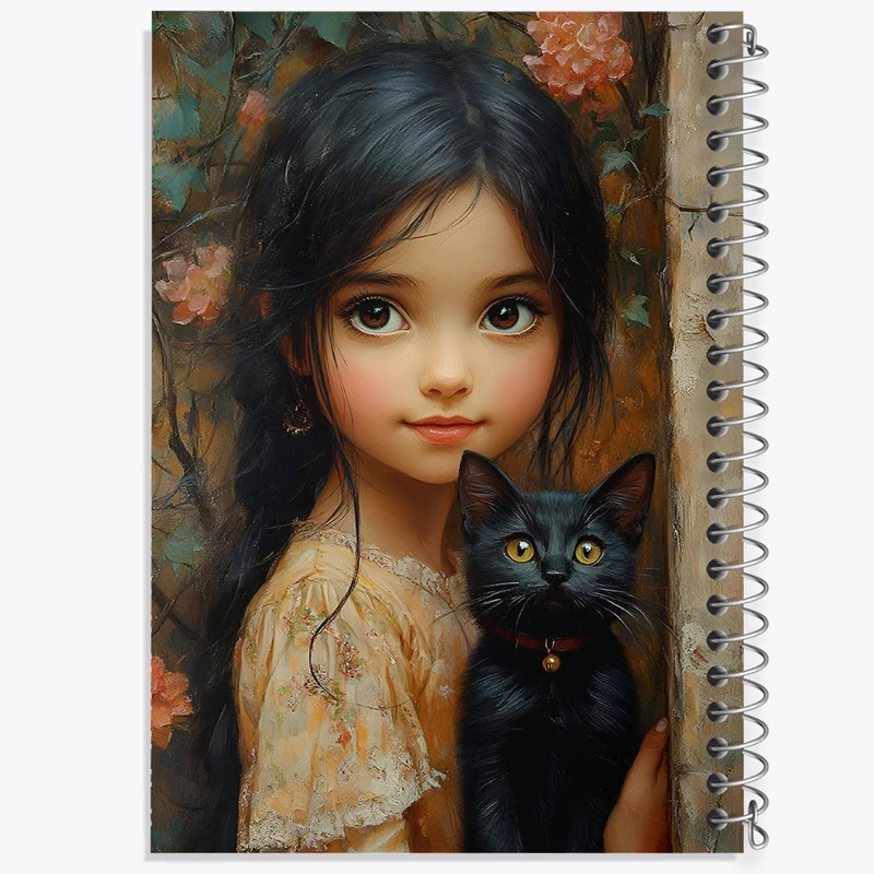 دفتر طراحی 50 برگ خندالو طرح دخترانه کد N4875