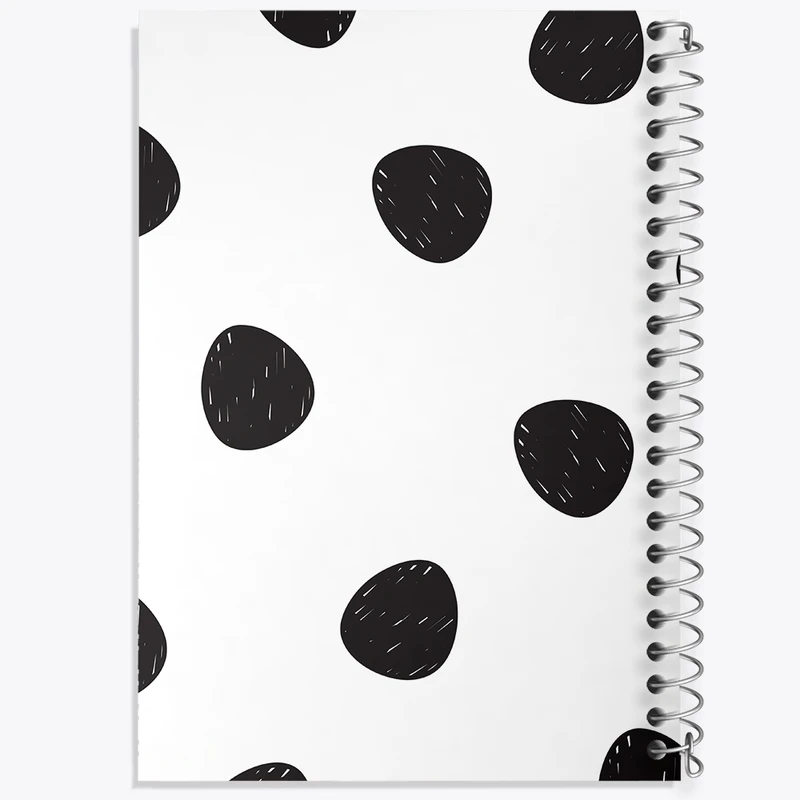 دفتر طراحی 50 برگ خندالو طرح خال خالی کد N292