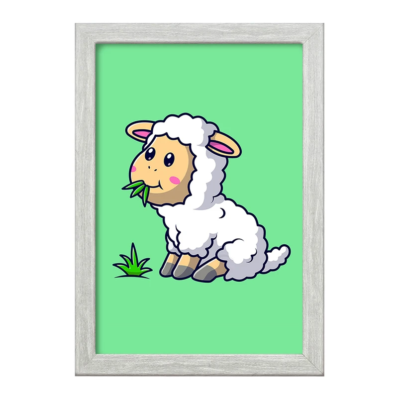 تابلو خندالو طرح حیوانات بامزه گوسفند کد 29697